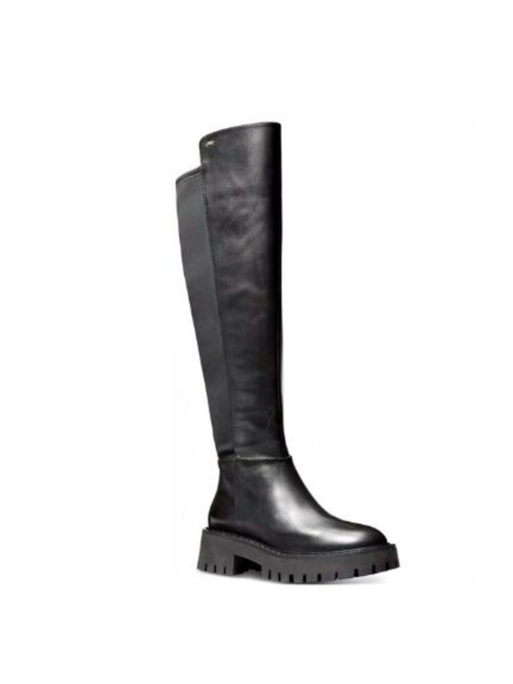 Michael Kors Women's Asher Knee High Black Leather Boots Size 5 (MSRP $195)